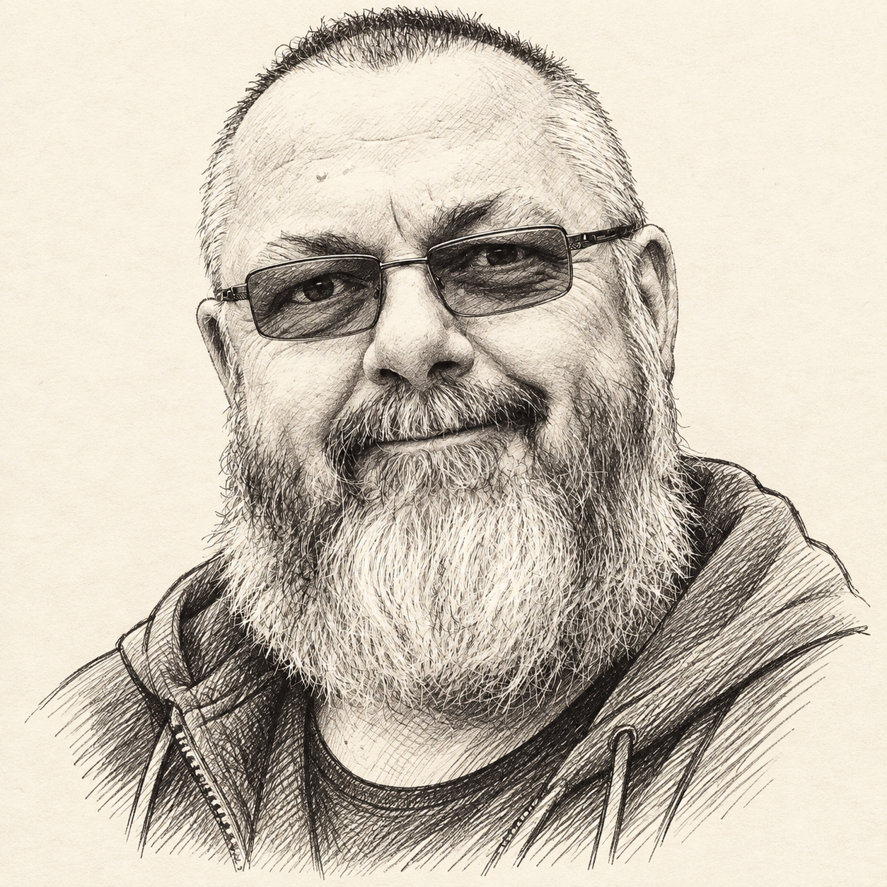 Blogorama portrait sketch